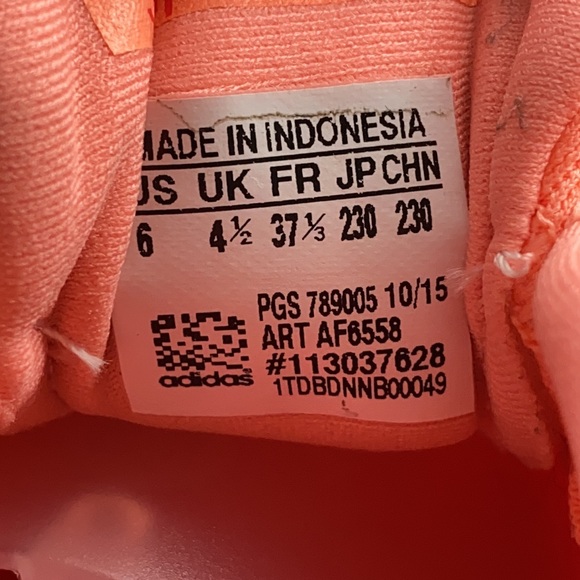 Adidas Supernova Glide Boost 8 Red Athletic Running Shoes AF6558 Women's Size 6 - Picture 11 of 11